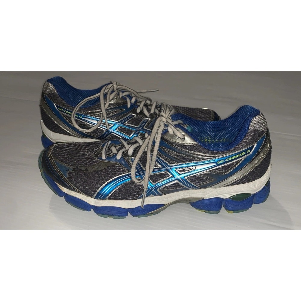 Asics Gel Cumulus 14 Womens Size 9 EU40.5 Gray Blue Athletic Running Shoes T296N